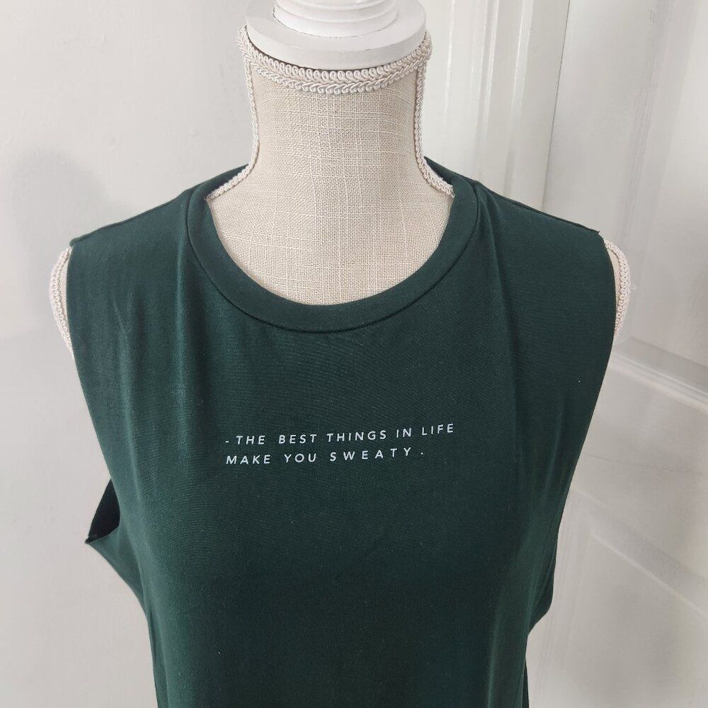 Good Hyouman Top Womens L Lovers of Hyoumanity Best Things In Life Make U Sweaty